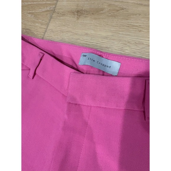 GAP Slim Cropped Pink Pants Size 2 Stretch Womens Career Casual - Picture 4 of 7